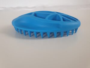 Rubber borstel blauw