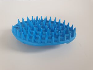 Rubber borstel blauw
