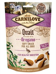 CARNILOVE SOFT SNACK KWARTEL / OREGANO 200 GR