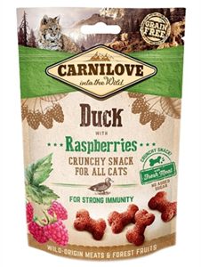 CARNILOVE CRUNCHY SNACK EEND / FRAMBOOS 50 GR