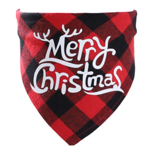 Kerstsjaal ruit rood