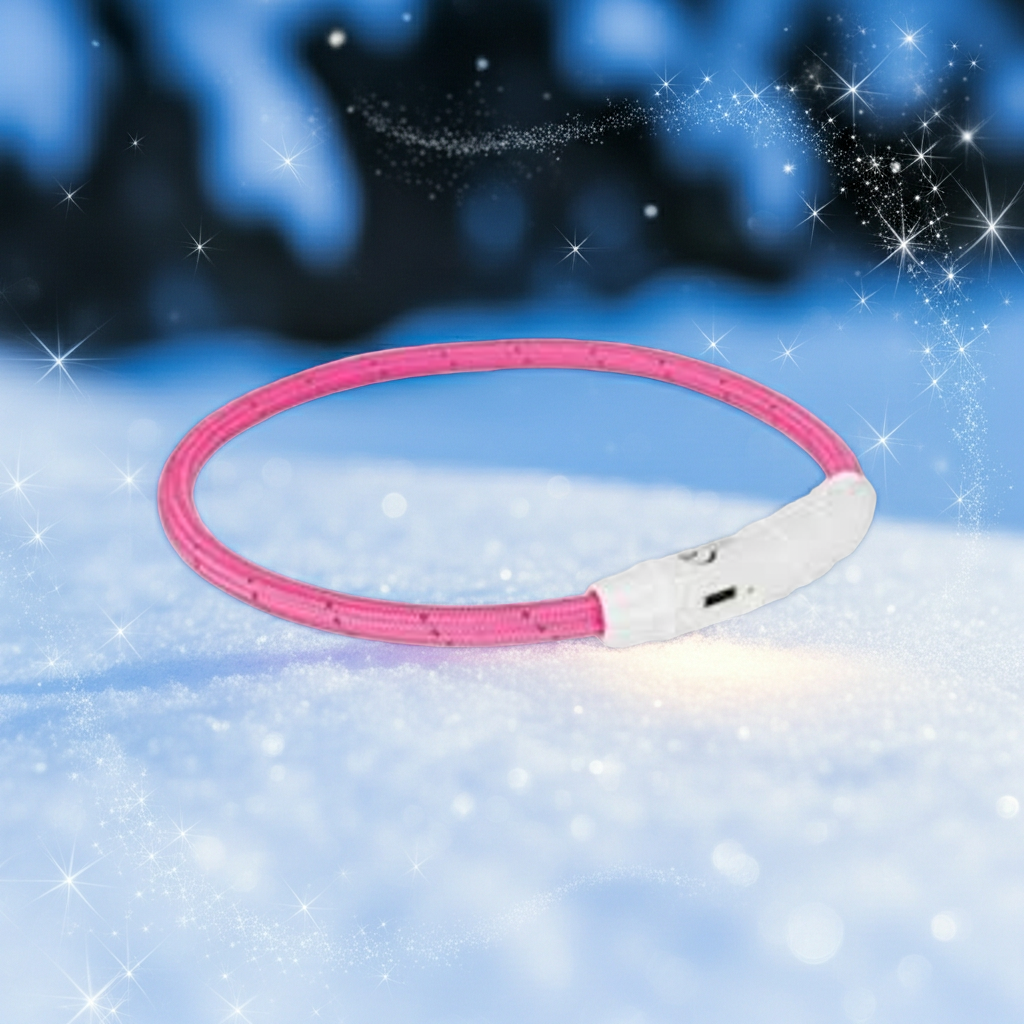 Trixie Halsband Hond Flash Lichthalsband USB TPU/Nylon Oranje 65X0,7 cm - Afbeelding 5