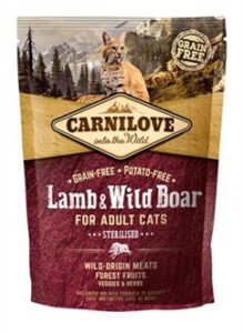 Carnilove Lamb / Wild Boar Sterilsed 400 gr