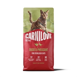 CARNILOVE ACTIVE ADULT STERILISED ALL BREEDS DUCK / PHEASANT 6 KG