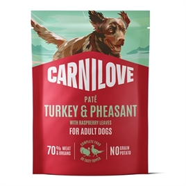 Carnilove Pouch Turkey/Pheasant/Raspberry Leaves 300gr