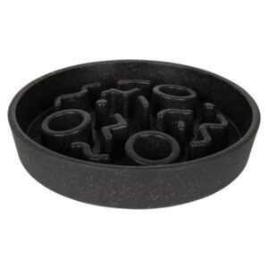 District 70 Bamboo Cat Slow Feeder Donkergrijs Ø13,5 cm
